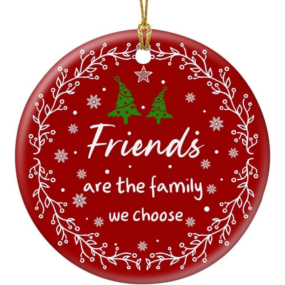 🆕 Women Red Christmas Tree Ornament Retro Xmas Friendship Decorations Exquisite